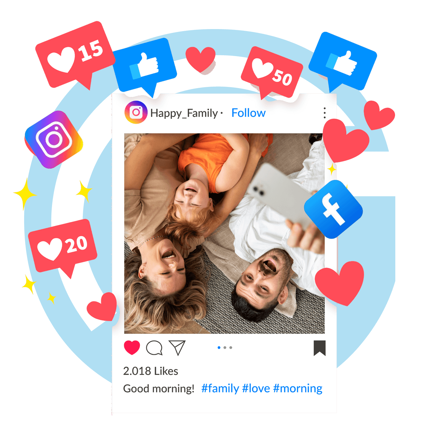 Family Photo, Good Morning, Love, Family