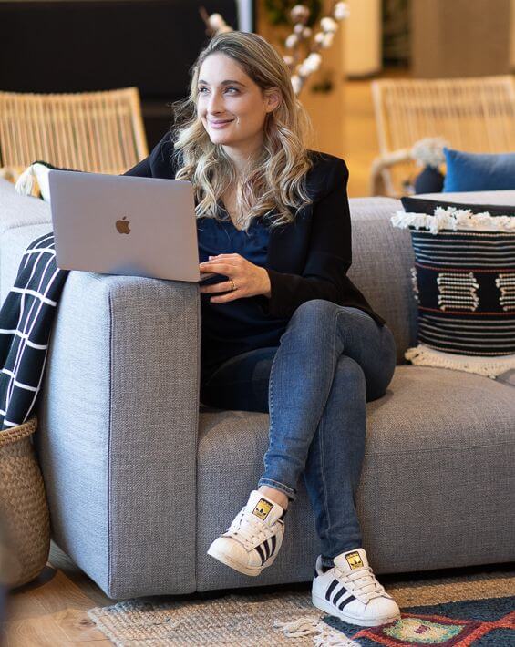Woman with laptop