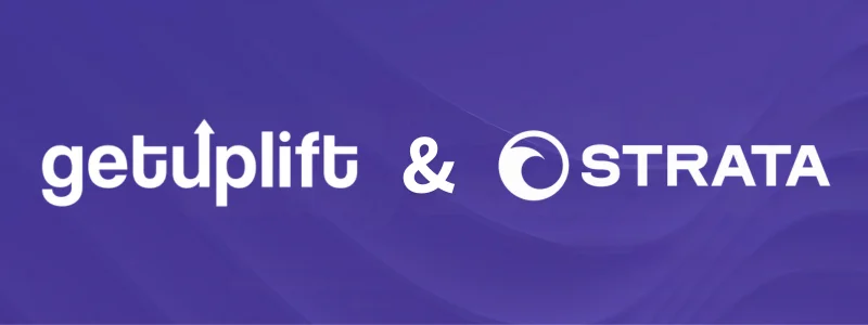 getuplift & Strata Logo, Partnership, Collaboration, Brand Alliance, Business Logo
