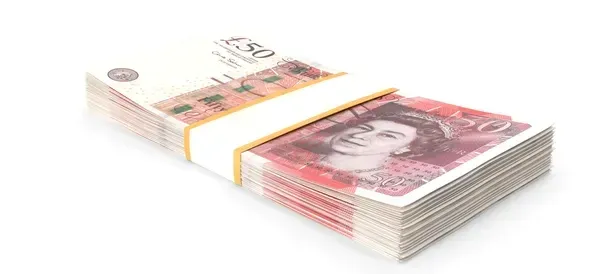 Stack of £50 Notes