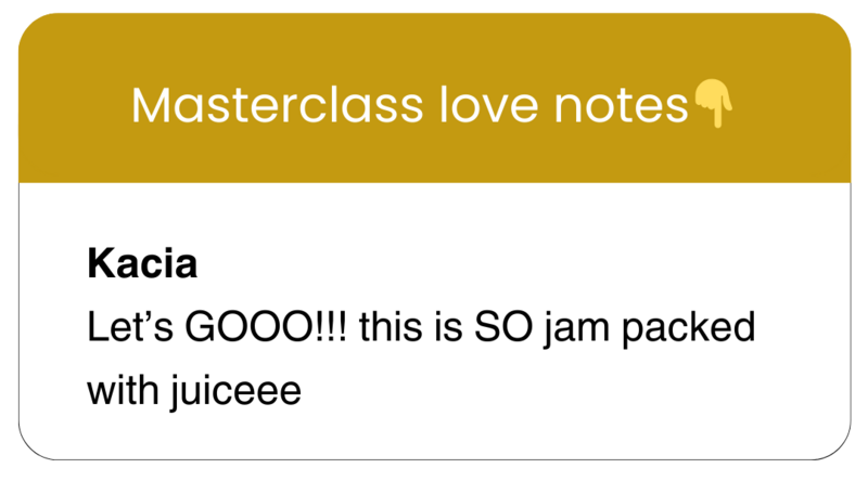 Masterclass Love Notes