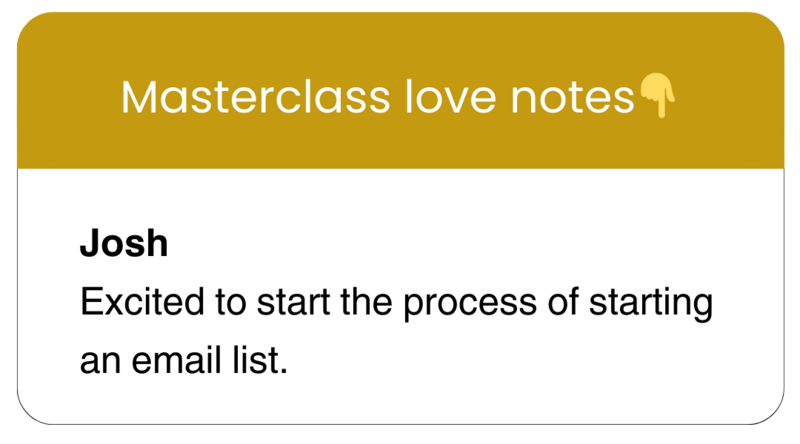 Masterclass Love Notes